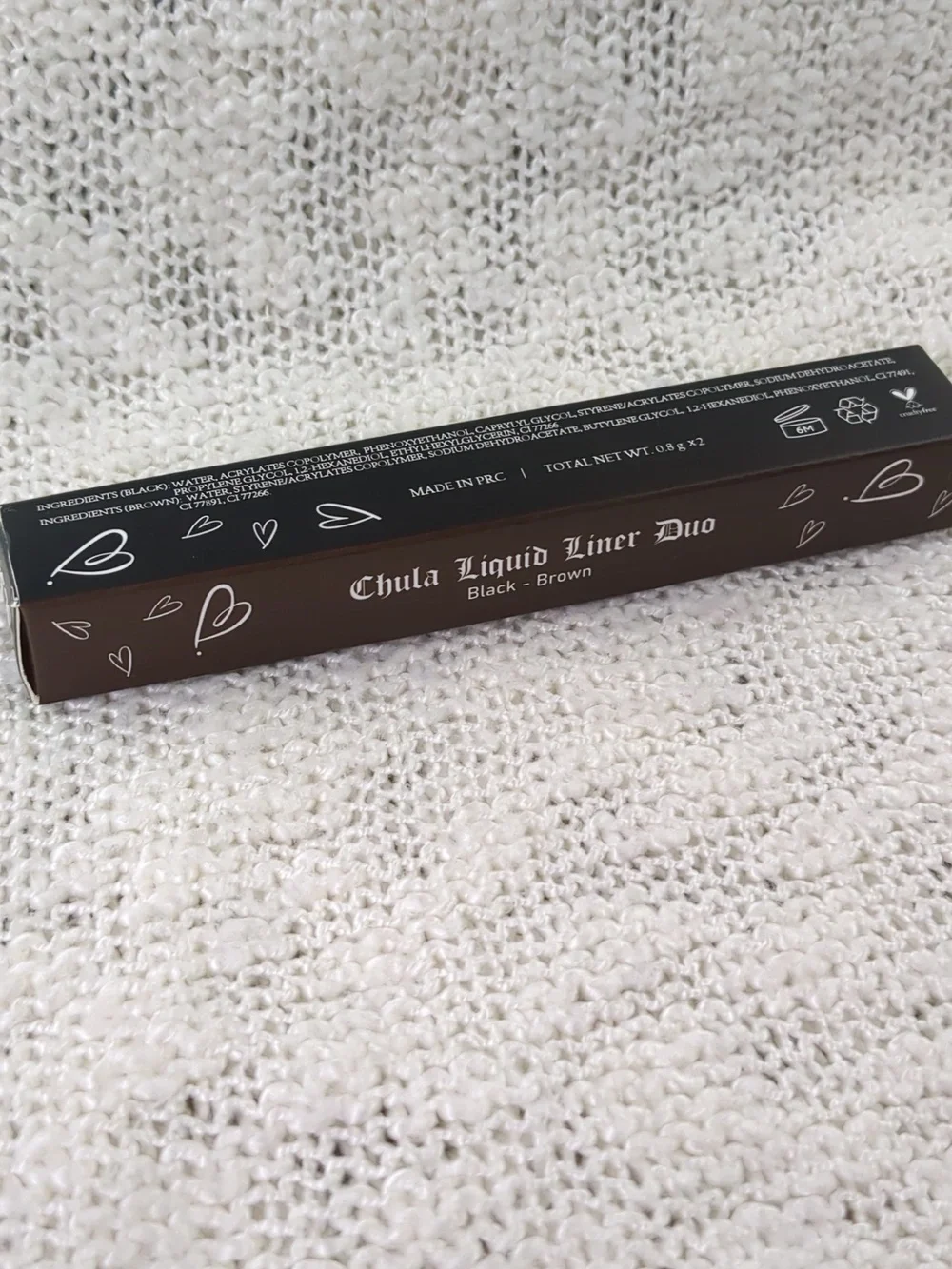 Chula Beauty Chula Liquid Liner Duo (Black/Brown), 2x 0.8g/0.028oz